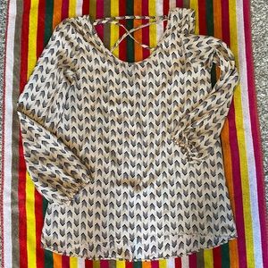 Geometric Print Strappy Tunic Top Maurice’s Small